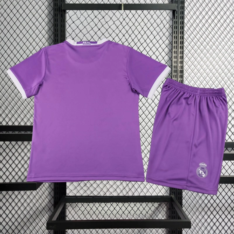 Retro Kids 2016-17 Kids Real Madrid Away Football jersey retro