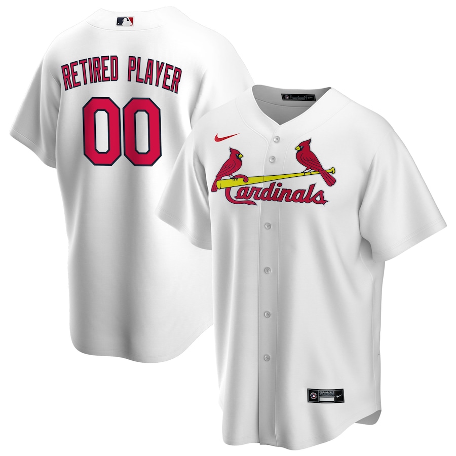 St. Louis Cardinals Home Pick-A-Player Retired Roster Jersey White