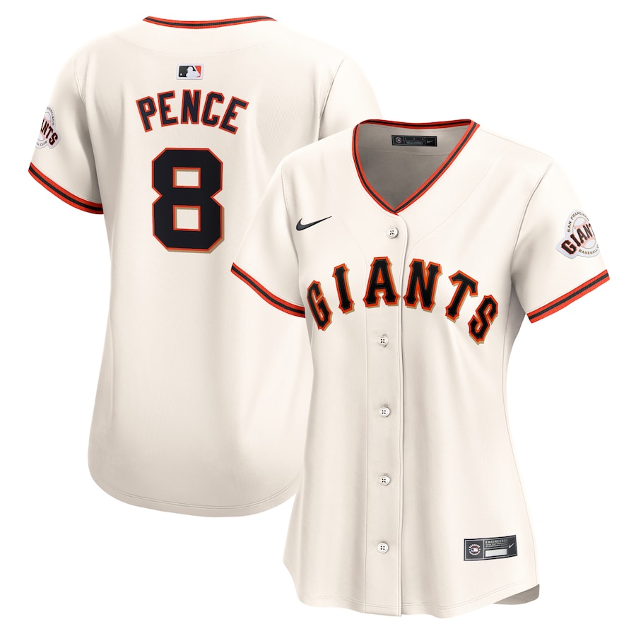 Hunter Pence San Francisco Giants Women's Home Limited Player Jersey Cream
