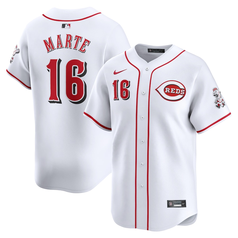 Noelvi Marte Cincinnati Reds Home Limited Player Jersey White