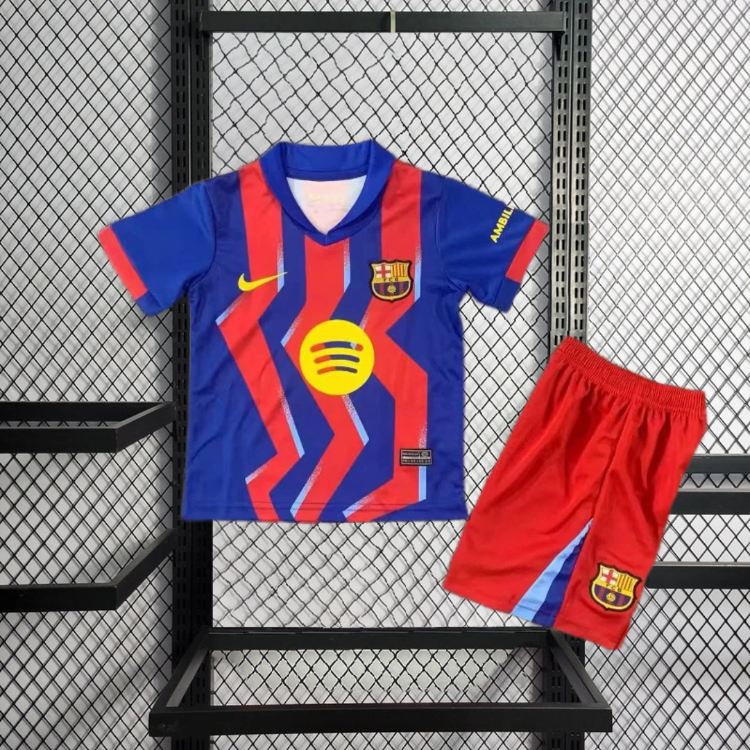 2025-26 Barcelona 2 Away Kids Football jersey