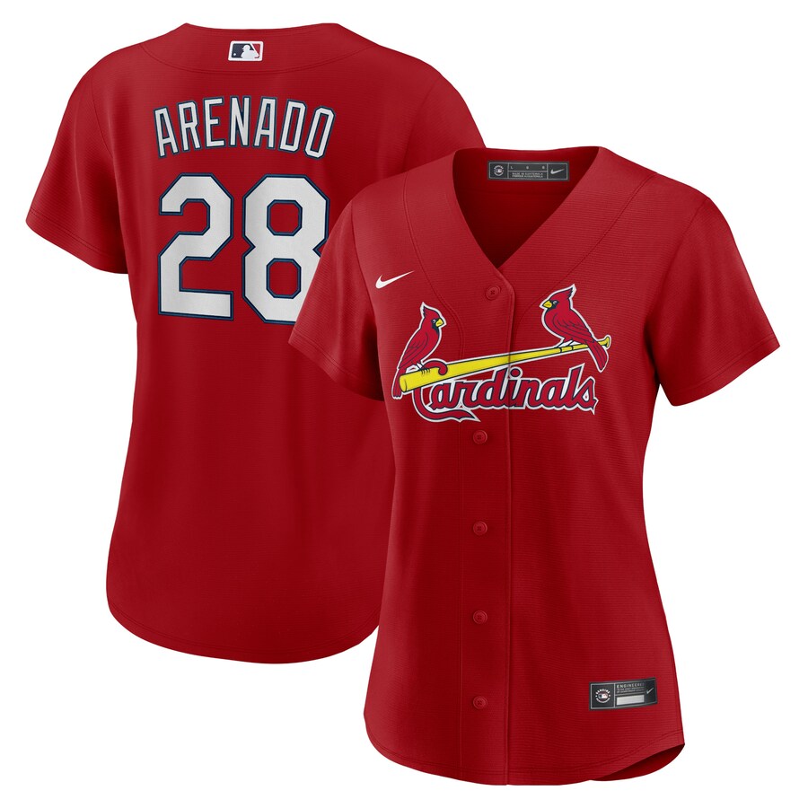 Nolan Arenado St. Louis Cardinals Women's Alternate Player Jersey Red