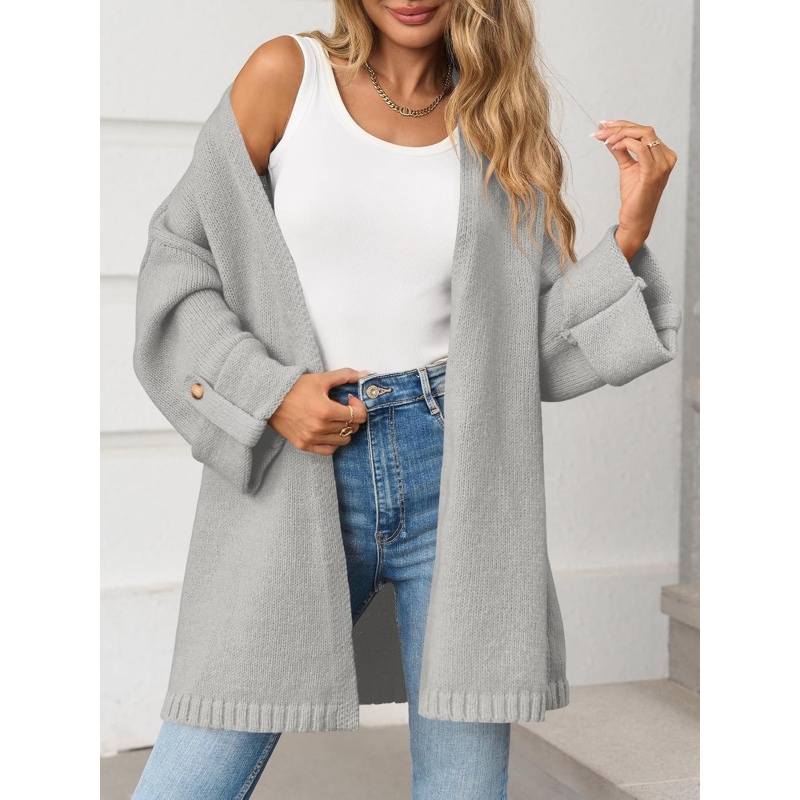 Women's Oversized Long Cardigan Sweaters Casual