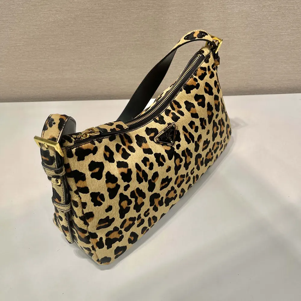 Prada Leopard Luxe Shoulder Bag 31cm