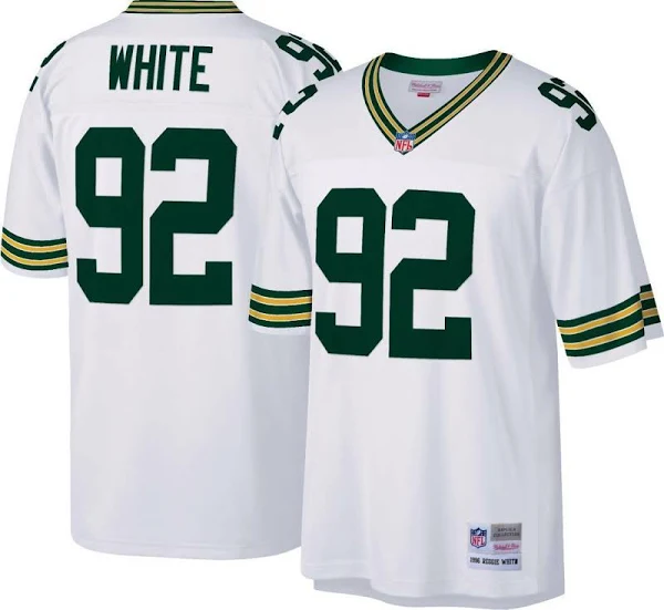 Green Bay Packers Reggie White 92 Mitchell & Ness White 1996 Nfl