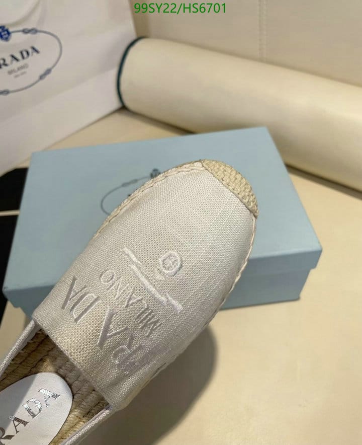 Prada Linen Espadrilles White