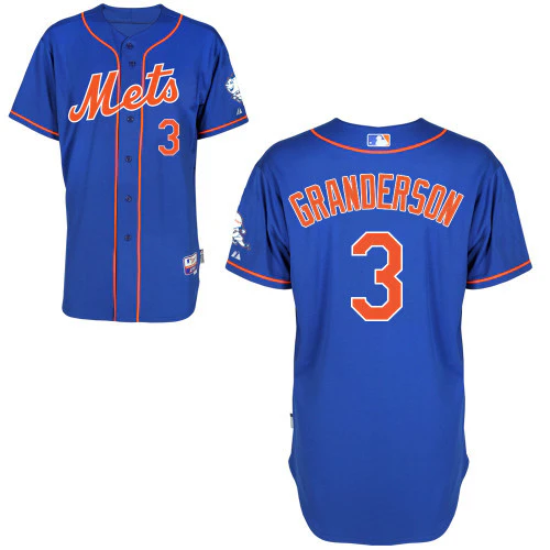 Curtis Granderson New York Mets # 3 Blue Alternate Home Cool Base Stitched MLB Jersey