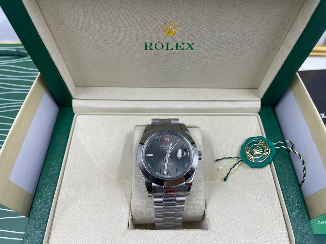 Rolex Datejust 41mm Rhodium Dial 126300 “Wimbledon” Smooth / Oyster