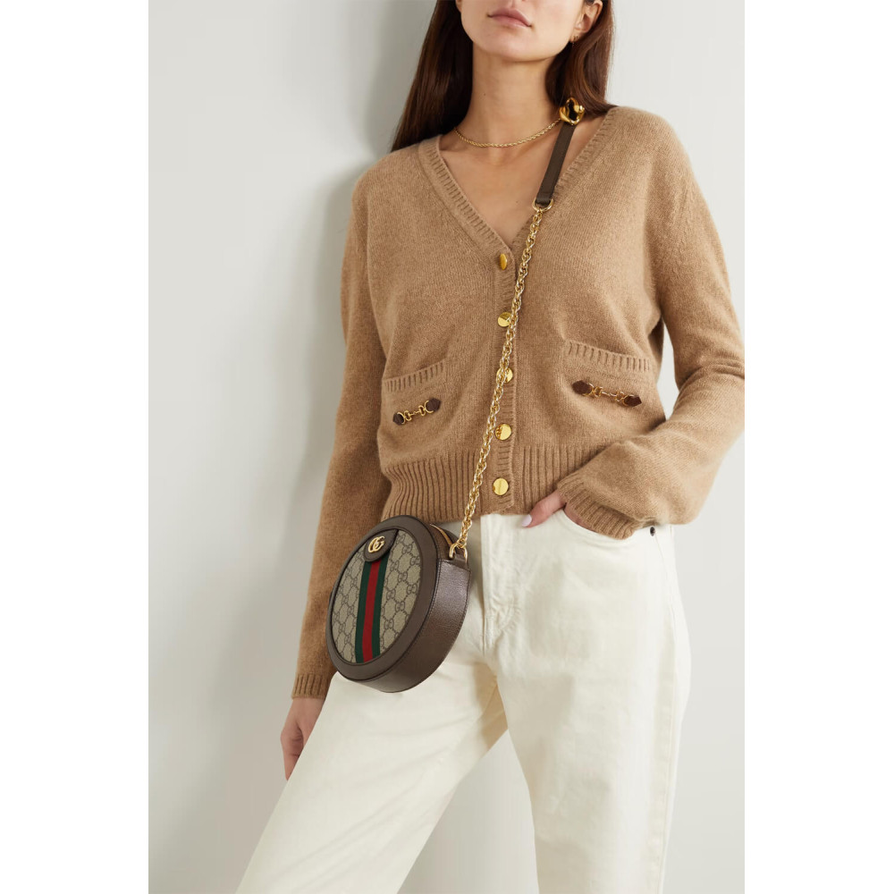 Gucci Ophidia Mini GG Round Shoulder Bag