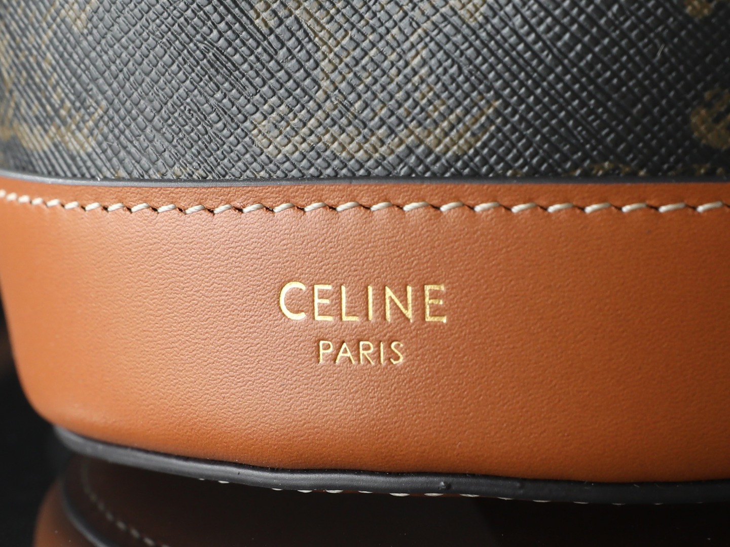 CELINE LITTLE BUCKET IN TRIOMPHE CANVAS