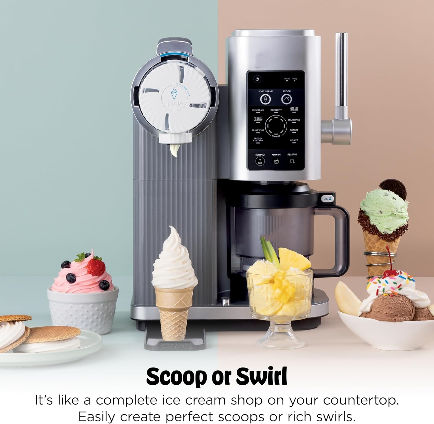 💥Clearance sale💥CREAMi Scoop & Swirl Ice Cream Maker
