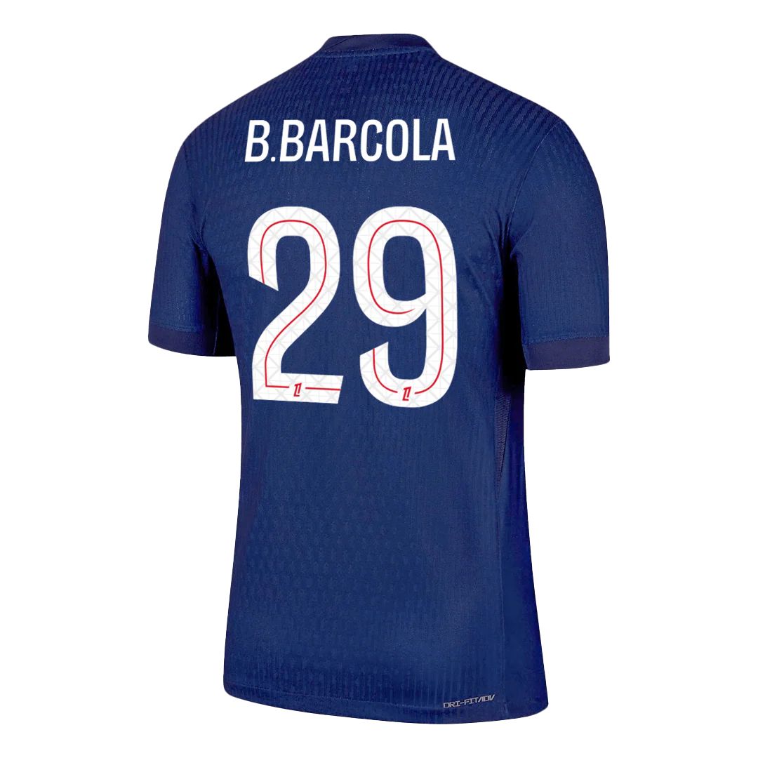 B.BARCOLA #29 PSG Home Player Version Soccer Jersey 2025/26