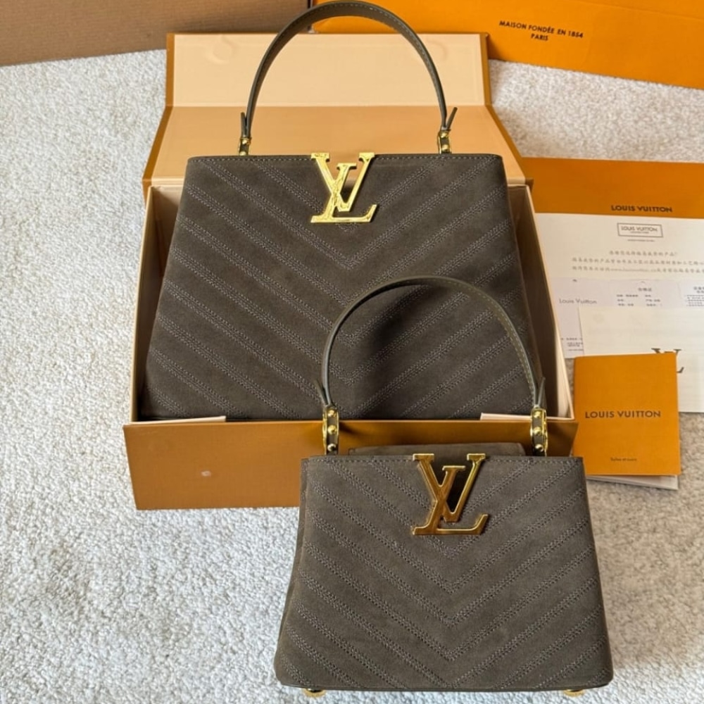 Louis Vuitton Capucines BB Bag Dark Brown 27Cm