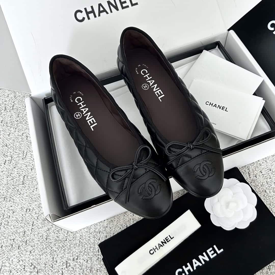 Chanel Ballerina Flats Black G26250 X01725 94305