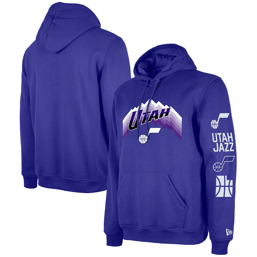Men's Utah Jazz  Purple 2023/24 City Edition Pullover Hoodie