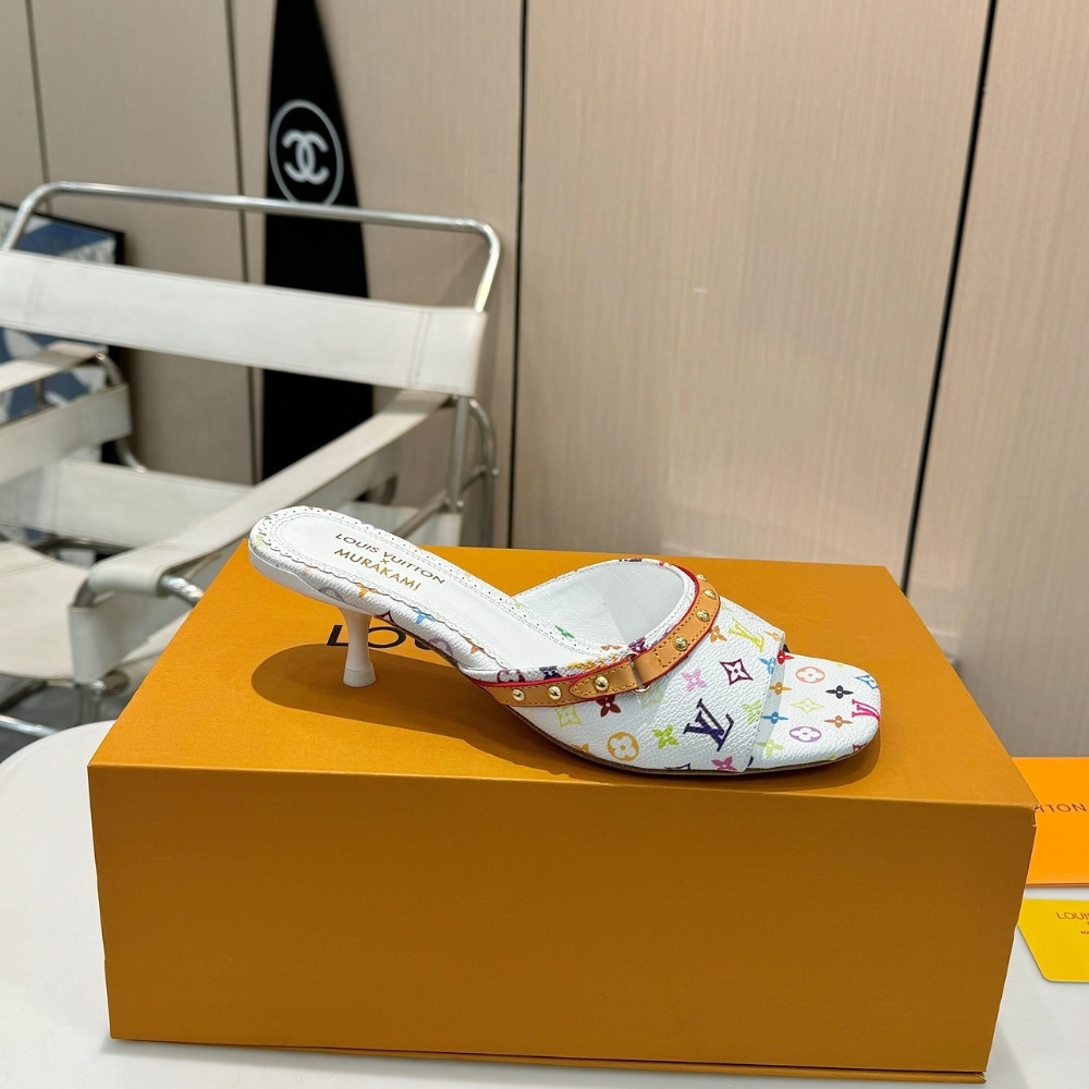 Louis Vuitton X Takashi Murakami 6am Mule White 1agwua