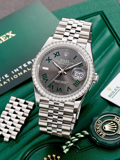 [Superclone] Rolex Datejust 36mm Slate Dial Jubilee 126284RBR