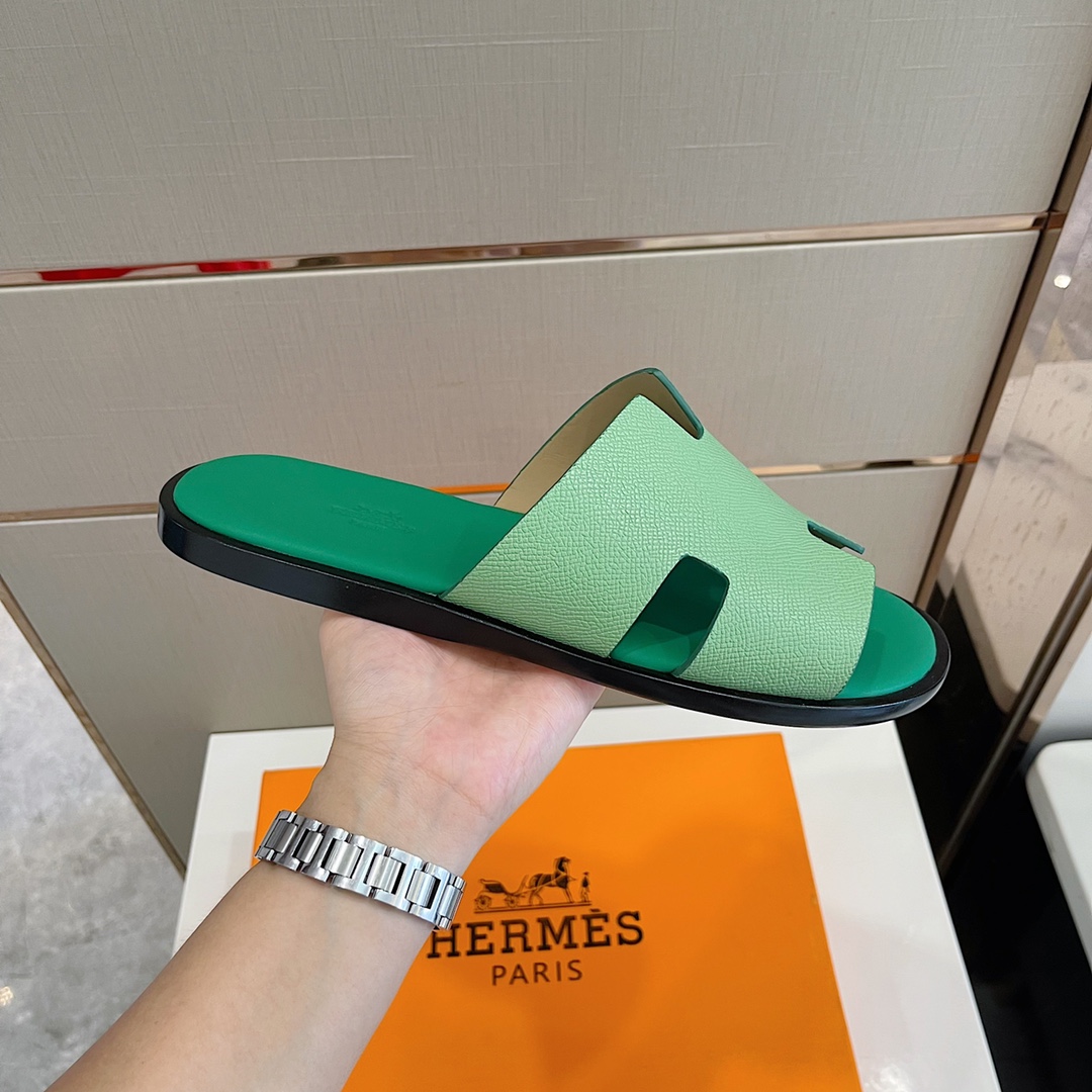HERMES SANDAL IZMIR GREEN