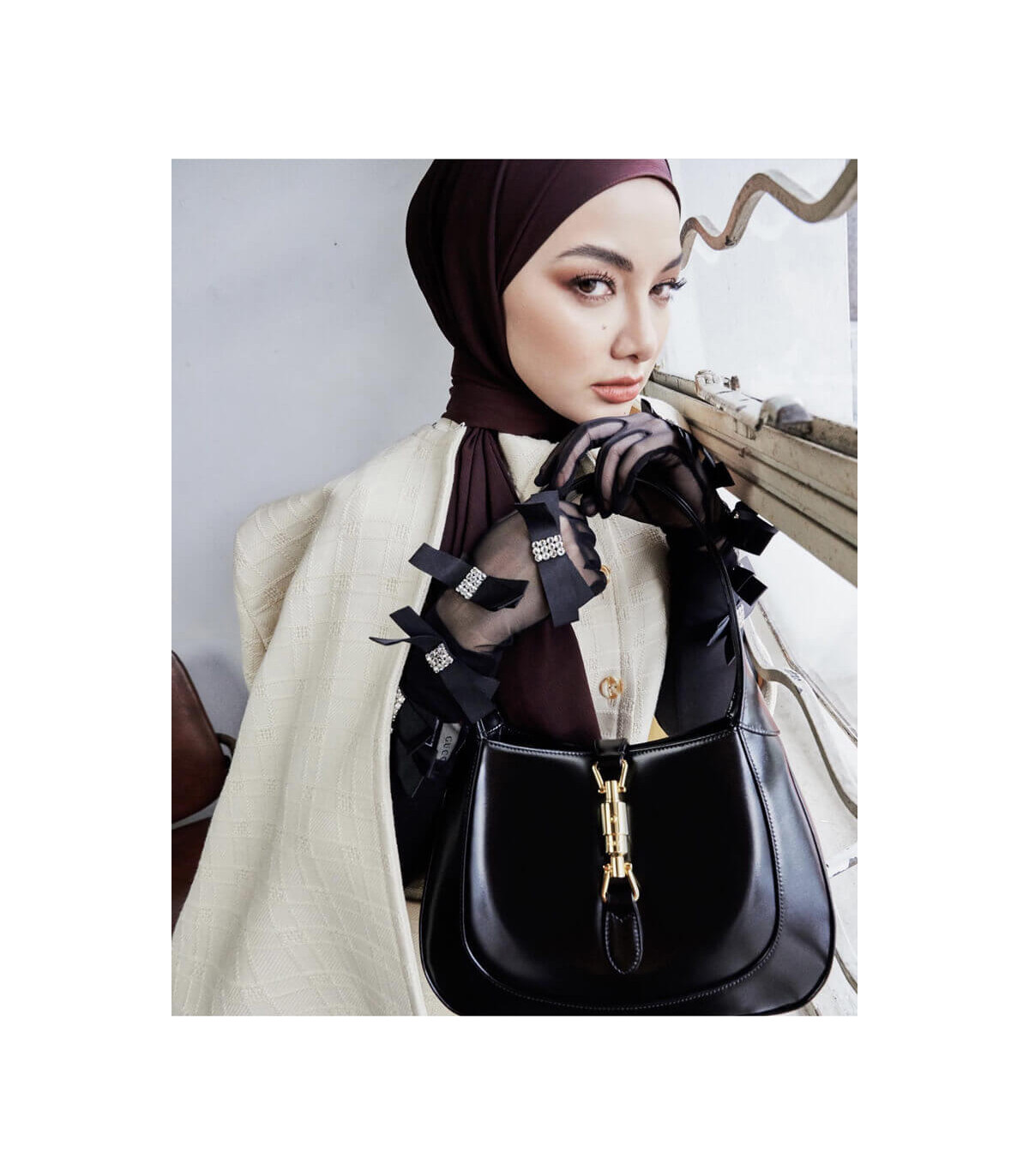 Gucci Jackie 1961 Small Hobo Bag In Black Leather 27.5cm