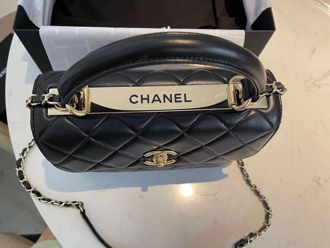 Chanel Cc Trendy Bag Black 25Cm