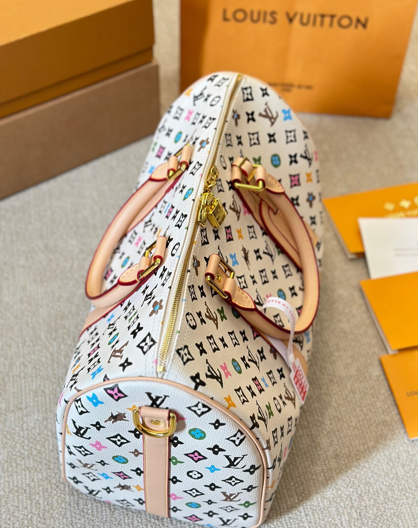Louis Vuitton Keepall Bandouli Re Vanilla 40Cm M25233