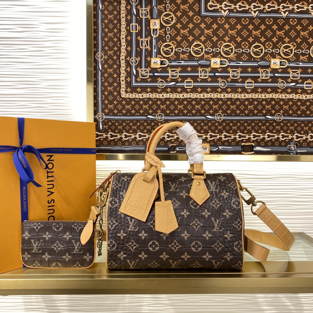 Louis Vuitton Speedy P9 Bandoulière 25 Crocodile Leather
