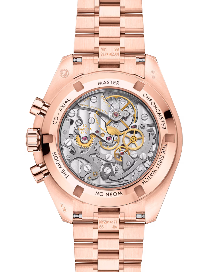 Omega Speedmaster Moonwatch Professional 42mm Brown Dial with Diamonds Sedna™ 18k Rose Gold Bracelet 310.55.42.50.13.001
