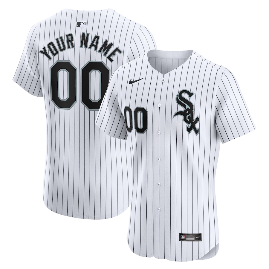 Chicago White Sox Home Elite Custom Jersey White