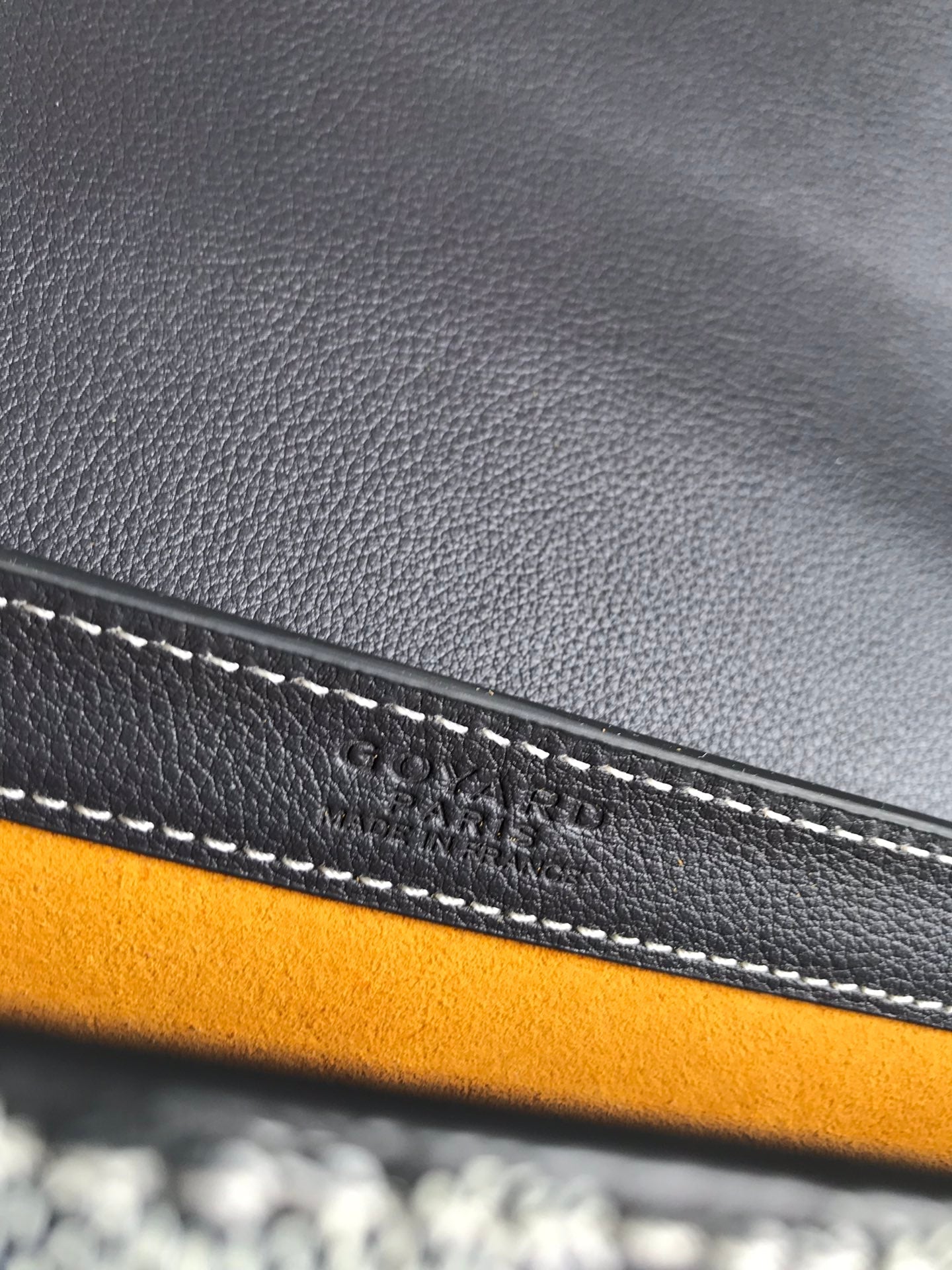 Goyard 233 Bag 25 Cm Gray Calfskin And Goyardine Canvas 25cm