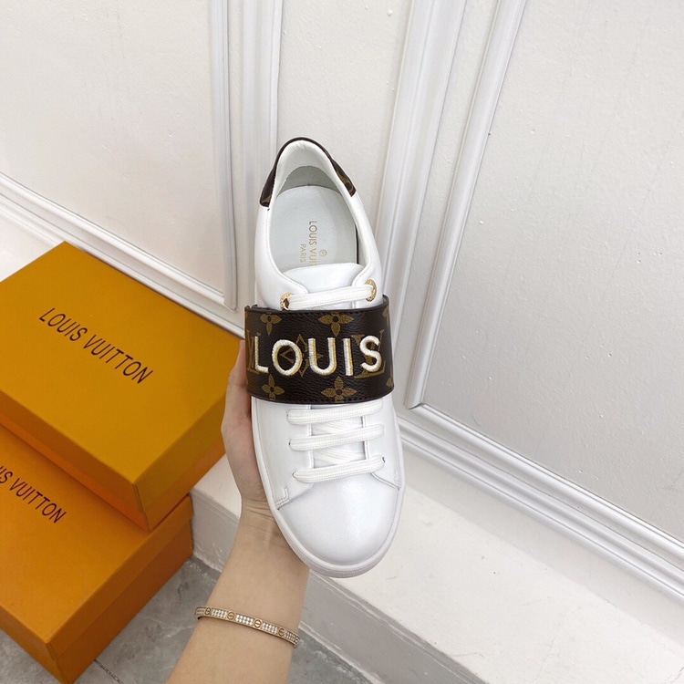 Louis Vuitton Frontrow Logo Monogram Strap White