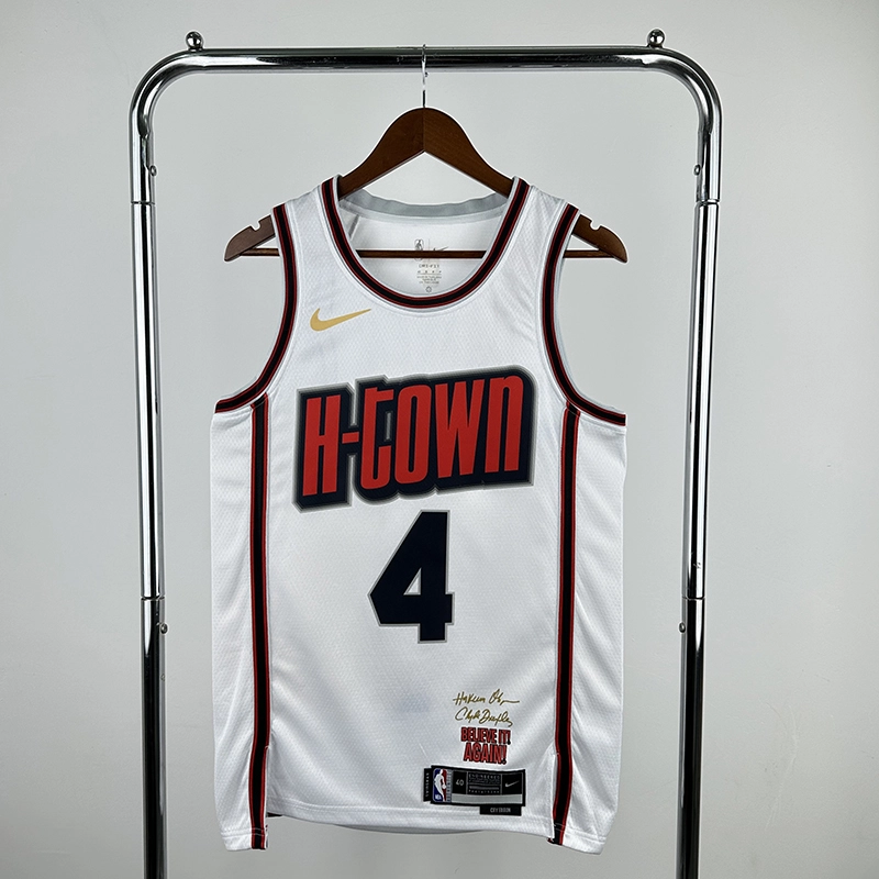 2025 NBA Houston Rockets 4 GREEN Basketball Jersey