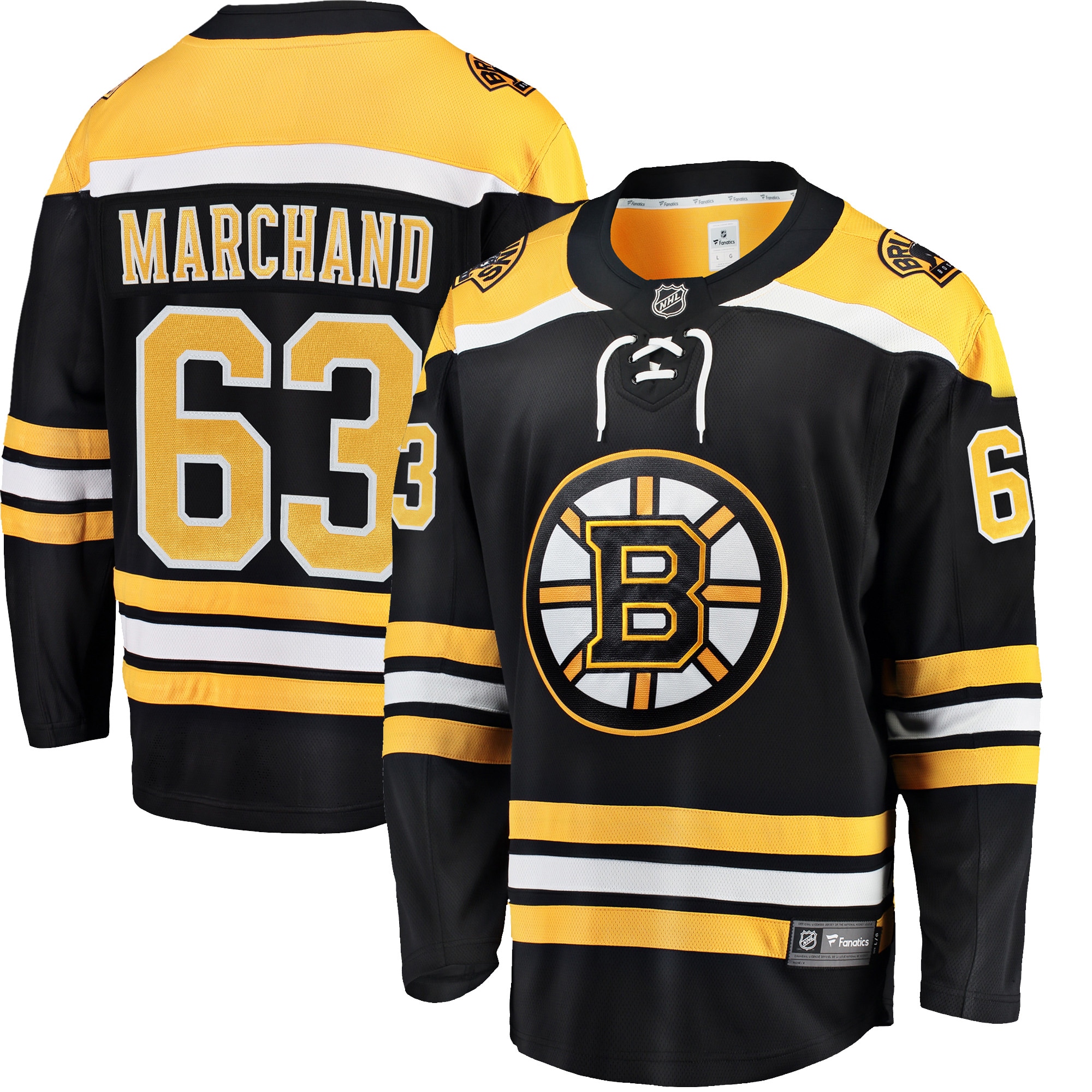 Brad Marchand Boston Bruins Fanatics Home Breakaway Jersey – Black