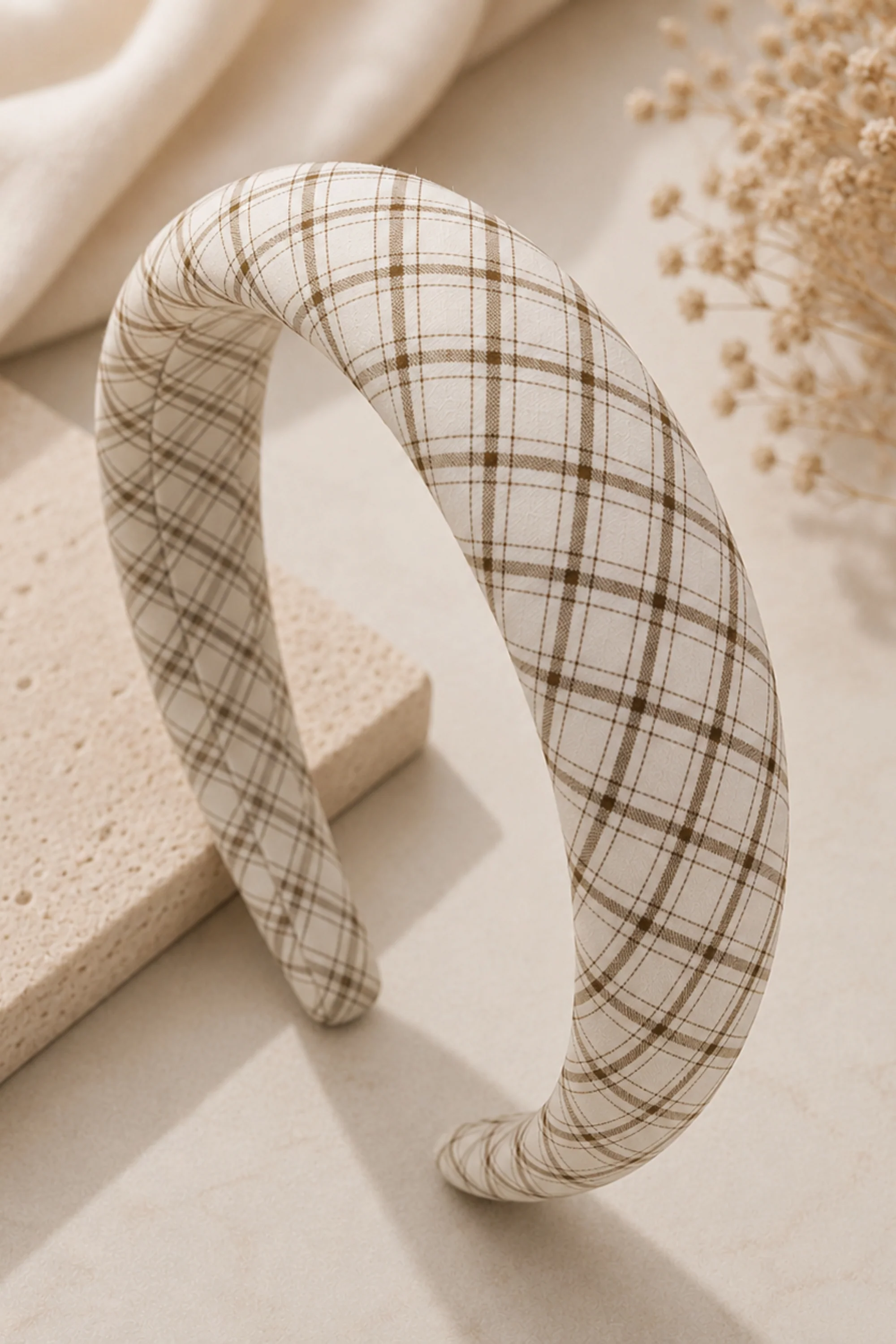 Camden Plaid Padded Hairbands