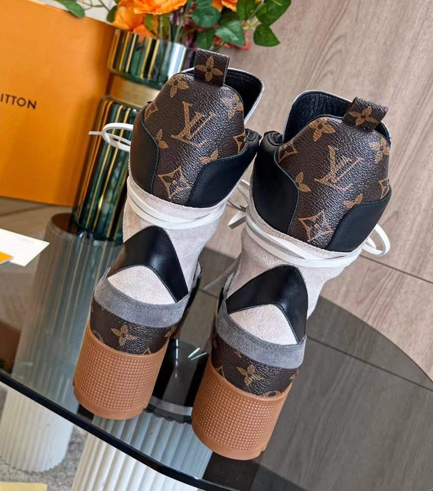 Louis Vuitton Laureate Ankle Boots Dark Grey 1Aap8B