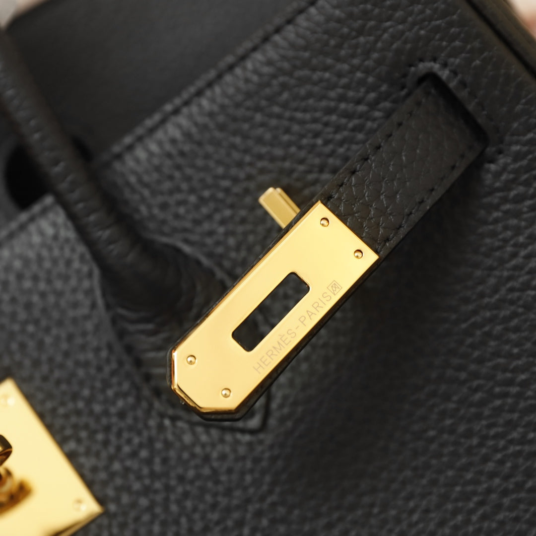Hermes Birkin Bag 35 Black Togo Gold Hardware