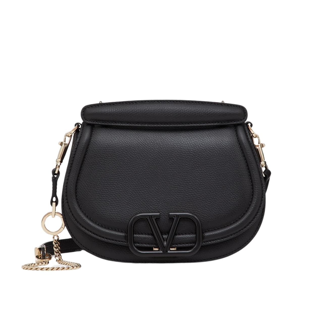 Valentino Vsling Bag In Grained Black 22Cm Wb0M28Djp0No