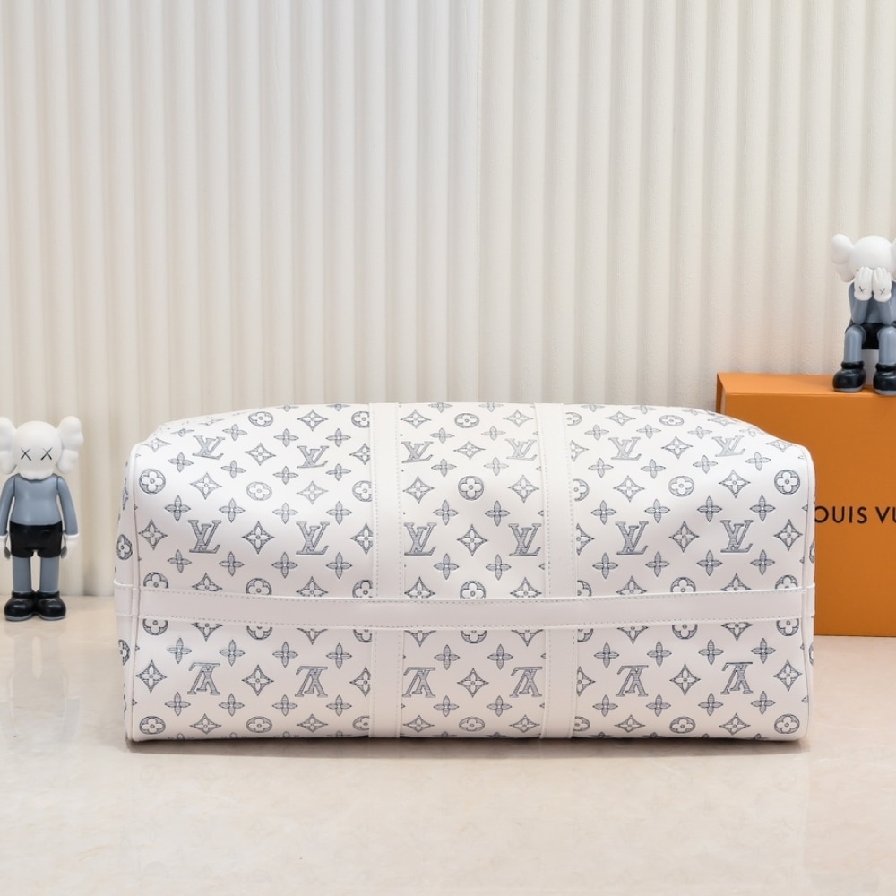 Louis Vuitton Keepall Bandoulière 50 White 50cm M24954