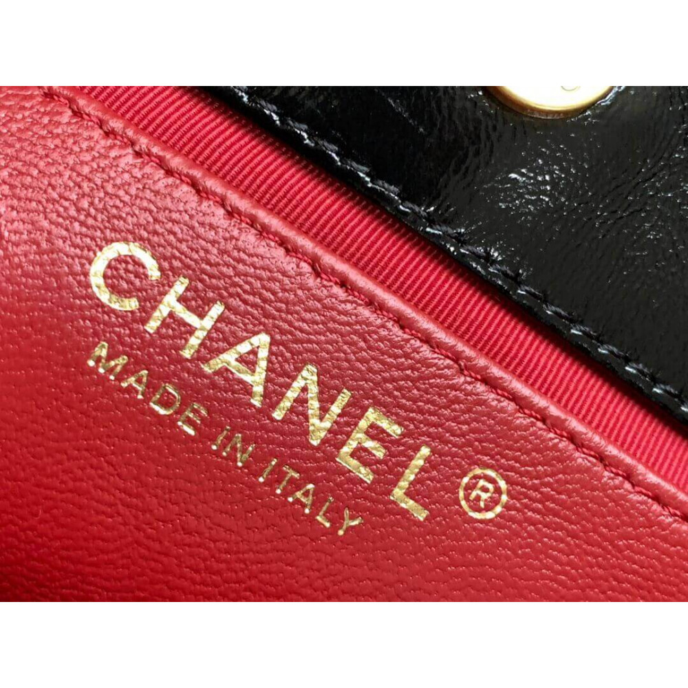 Chanel Small Hobo Bag in Shiny Crumpled Calfskin 19cm/7.5in