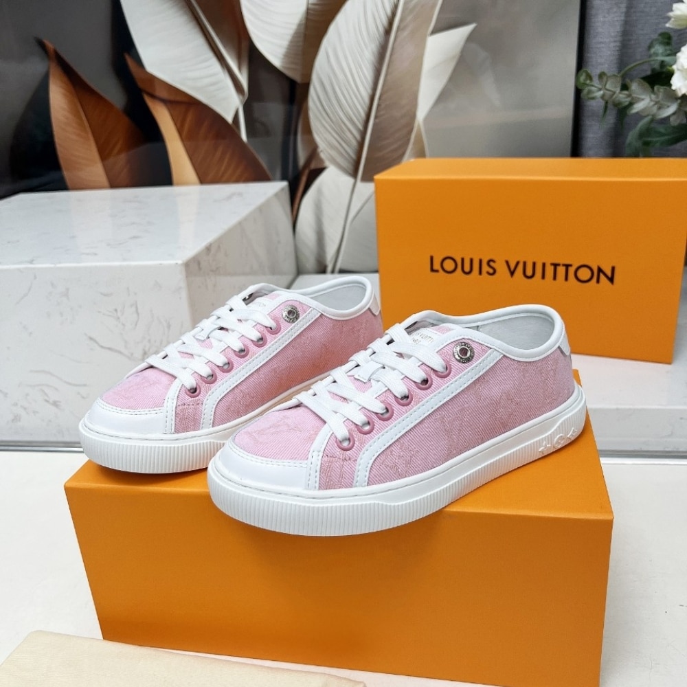 Louis Vuitton Lv Lagoon Sneaker Denim Rose 1Agyfo