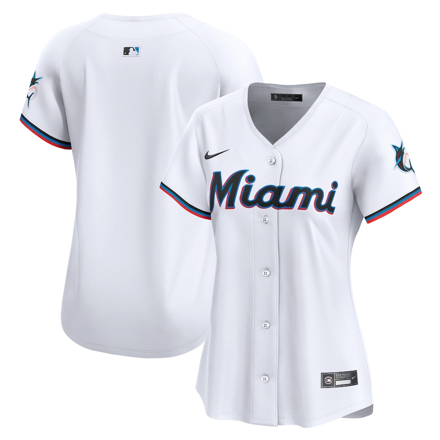Miami Marlins Women's Home Limited Jersey White