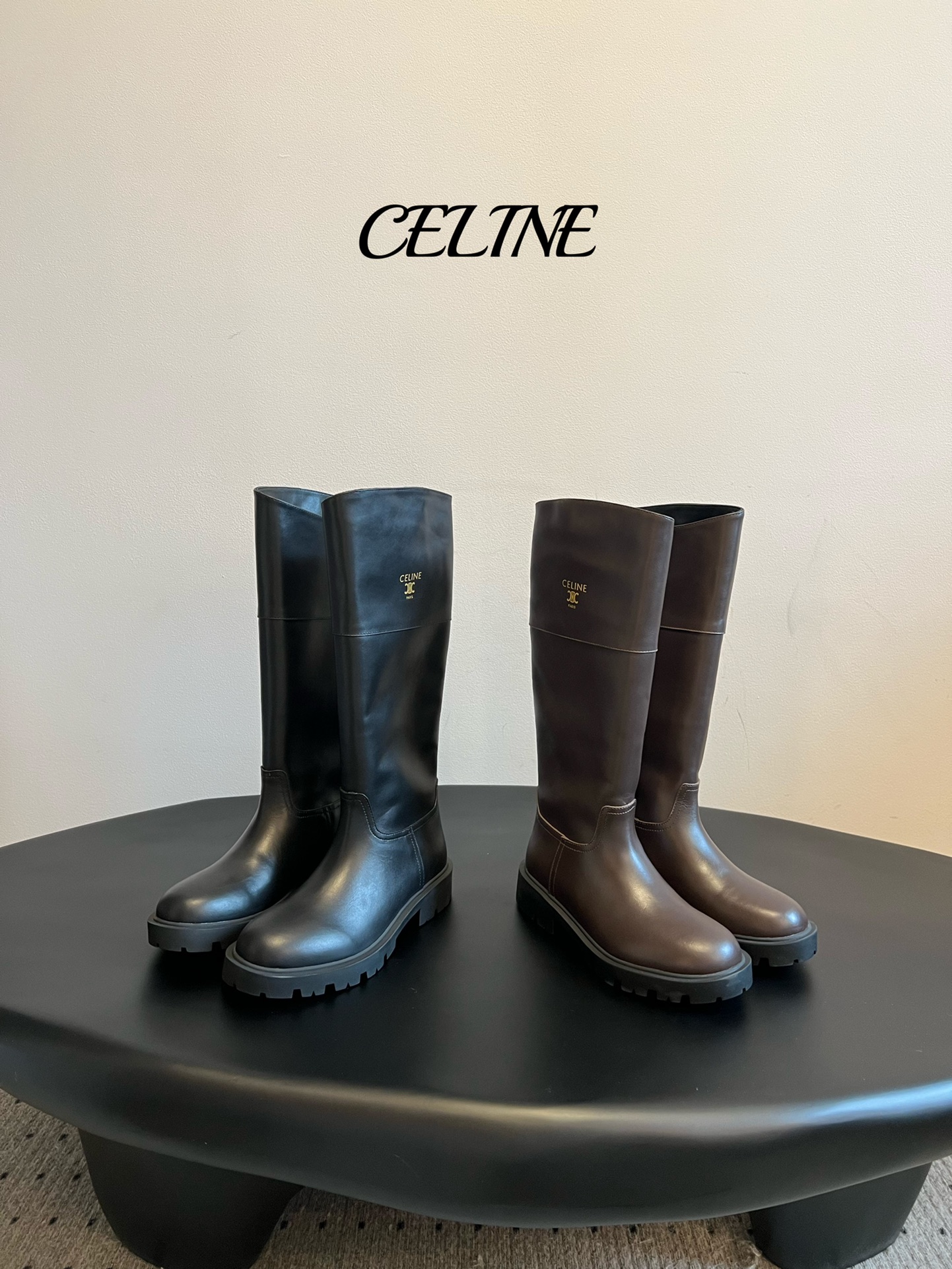 Celine MARGARET HIGH BOOT IN Calfskin