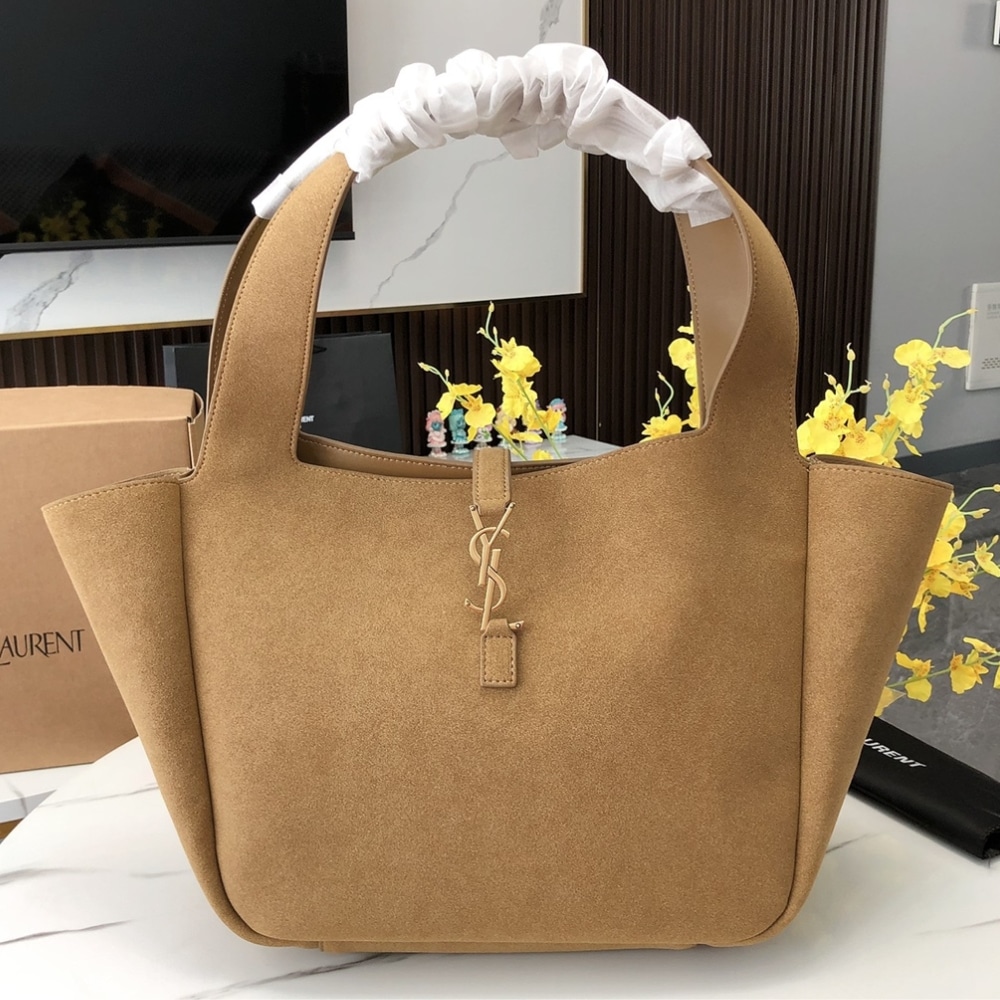 Saint Laurent Le 5 A 7 Bea In Suede Golden Leaf 55Cm