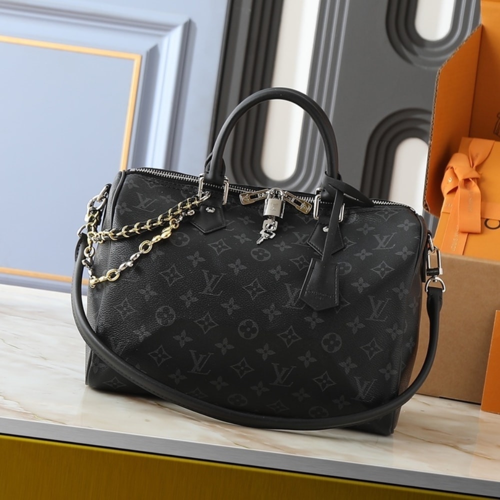 Louis Vuitton Speedy Soft 30 Monogram Black 30cm M15102