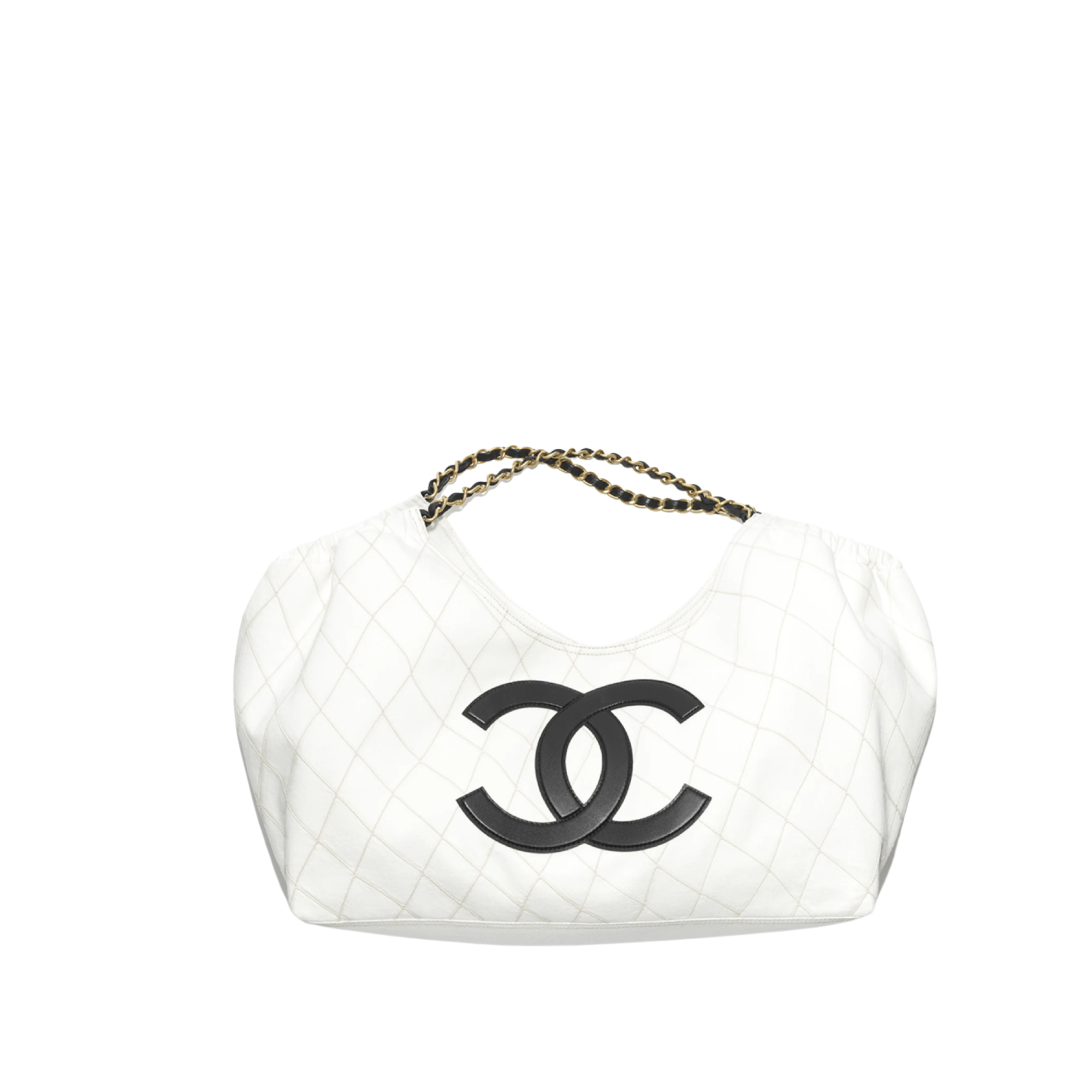Chanel Coco Beach White And Black 43cm/16.9in