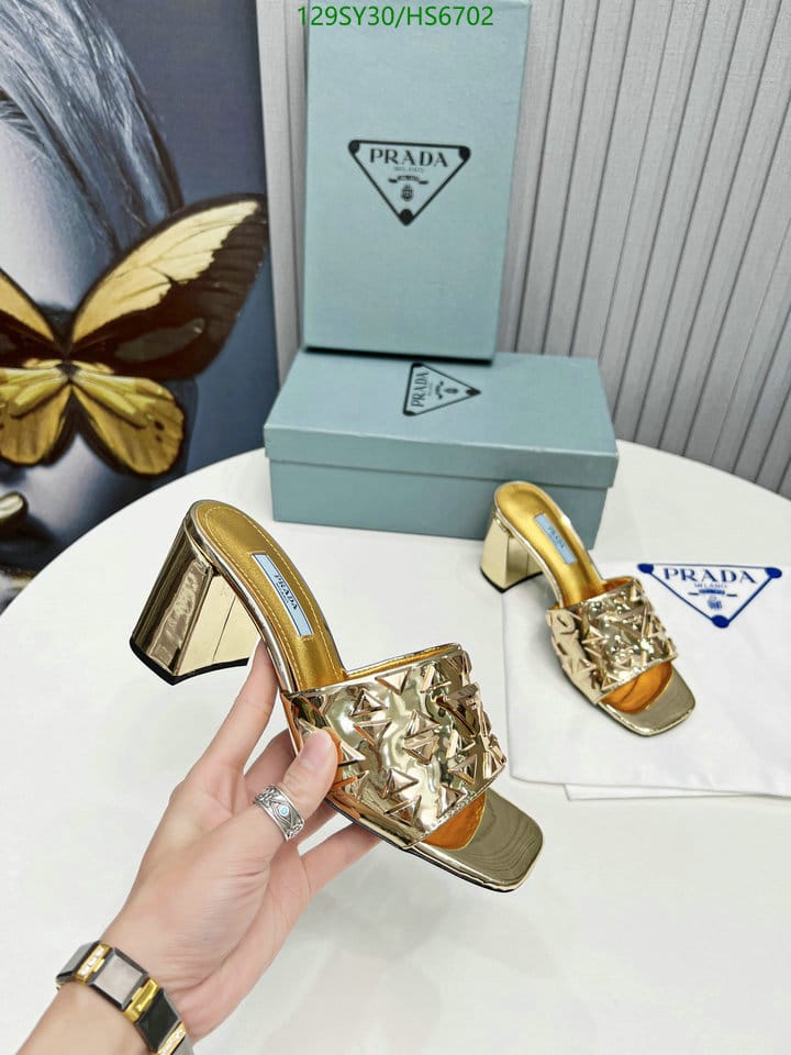 Prada Studded Metallic Leather Mules Gold 1Xx6473Ll5F0522F065