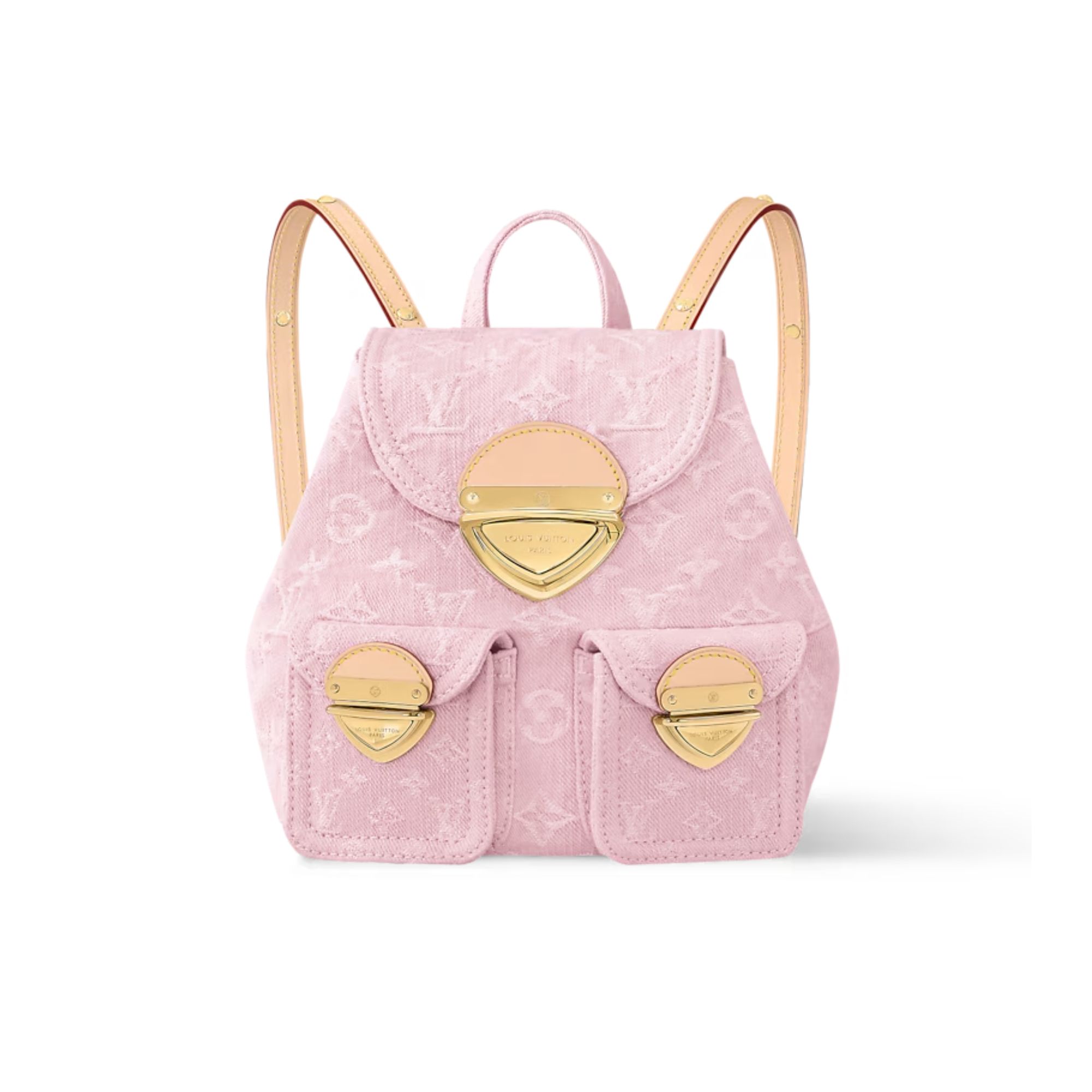 Louis Vuitton Venice Backpack Washed Monogram Denim M13031 Pink 26cm/ 10.2in