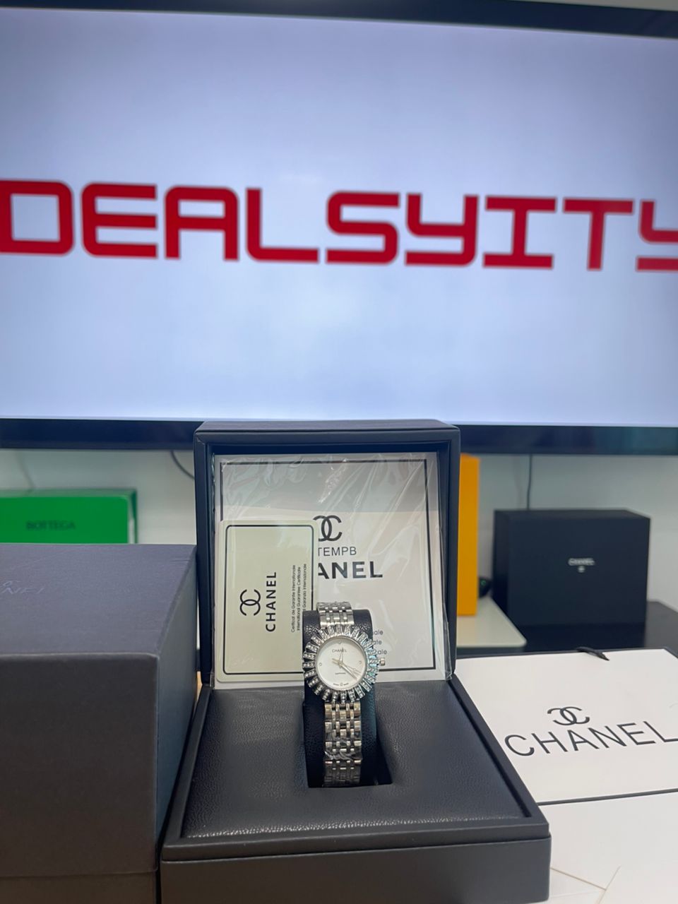 Chanel Sapphire Diamond Watch White Dial
