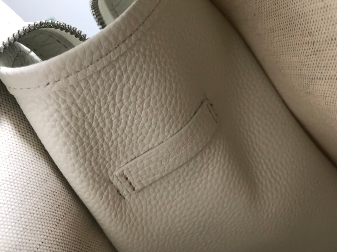 Goyard Hardy Pm Bag 40 Cm White Goyardine Canvas And Taurillon Leather Trim