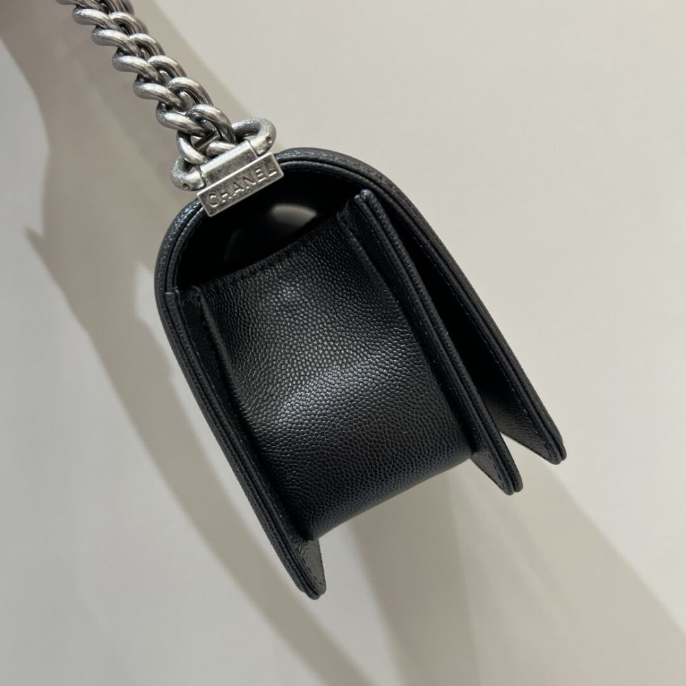 Chanel Le Boy Bag 20cm Black Caviar Leather