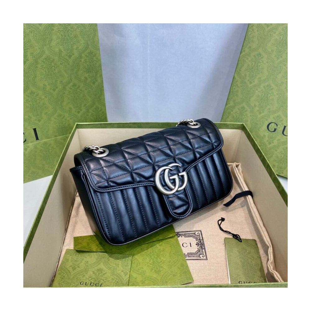 Gucci GG Marmont Small Shoulder Bag Black